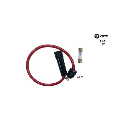 PORTA FUSIBLES VIDRIO 8GA ROJO MIYAKO