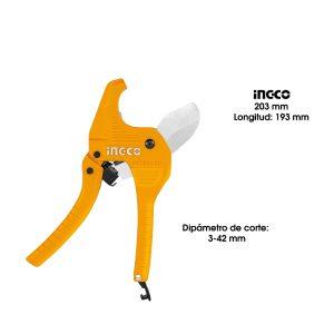 CORTADOR DE TUBO DE PVC PP PU PE AUTOMATICO 1-5/8 42MM 203MM INGCO