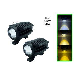 NEBLINERA MOTO LED AMARILLA/BLANCA STROBO HQ9622