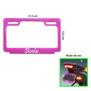 MARCO PARA PLACA MOTO BARBIE