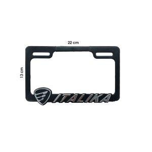 MARCO PARA PLACA MOTO ITALIKA CROMADO