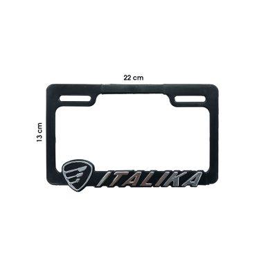 MARCO PARA PLACA MOTO ITALIKA CROMADO