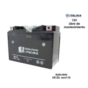 BATERIA DE MOTO ITALIKA F06010092 1 XR125 NAVI 110 2V/4AH