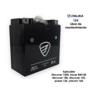 BATERIA DE MOTO ITALIKA F0601030 12V LIBRE DE MANTENIMIENTO