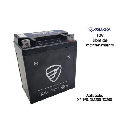 BATERIA DE MOTO ITALIKA F06010053 XR190 12V LIBRE DE MANTENIMIENTO
