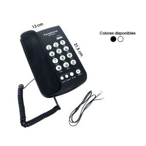 TELEFONO ALAMBRICO BLANCO Y NEGRO
