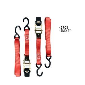 AMARRADOR C/RATCHET ROJO 2 PCS 3MMX1 PLG LF-1565