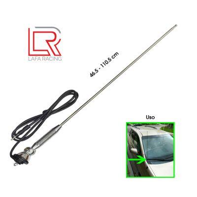 ANTENA P/CARRO CROMADA 46.5-110.5CM LF-3401