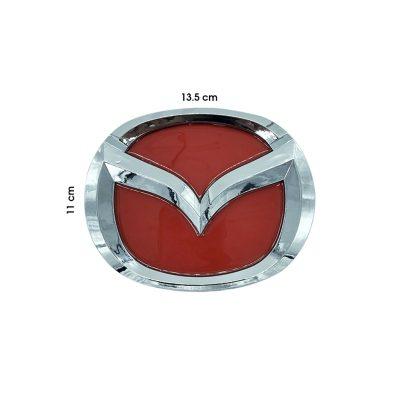 EMBLEMA MAZDA  ROJO 11X14CM