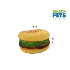 JUGUETE DOG BURGER VINYL C/PITO  MASCOPETS