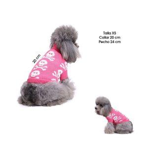 SWEATER P/PERRO ROSADO C/CALAVERAS TALLA  S  MQ-MYD09