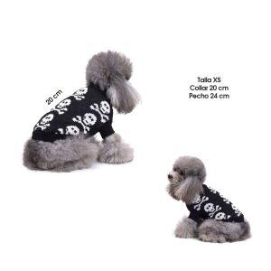 SWEATER P/PERRO NEGRO CALAVERAS TALLA XS MQ-MYD20A