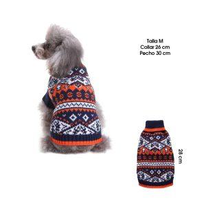 SWEATER P/PERRO AZUL Y NARANJA TALLA  M MQ-MYD52