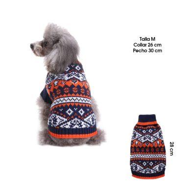 SWEATER P/PERRO AZUL Y NARANJA TALLA  M MQ-MYD52