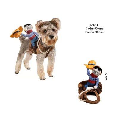 DISFRAZ  P/PERRO  VAQUERO SOMBRERO NARANJA TALLA  L MQ-PF48