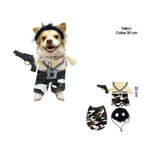 DISFRAZ  P/PERRO RAMBO TALLA  L  MQ-PF76