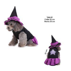 DISFRAZ  P/PERRO  BRUJA TALLA  M MQ-SDZ03