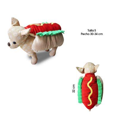 DISFRAZ  P/PERRO HOT DOG TALLA  S  MQ-SDZ04