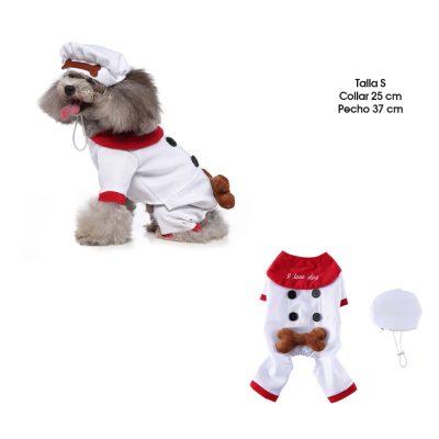 DISFRAZ  P/PERRO  CHEF TALLA  S MQ-SDZ131