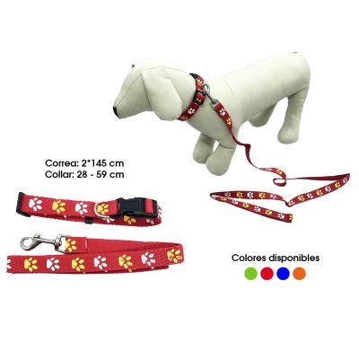 COLLAR Y CORREA P/MASCOTA  2.5X145CM