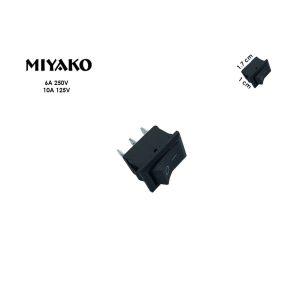 SWITCH TRES CONTACTOS 6A/110V 2X1.5CM MIYAKO