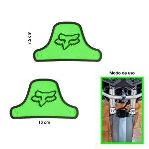 PROTECTORES DE BARRA FOX HULE GREEN BLACK  2PCS