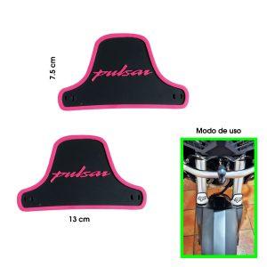 PROTECTORES DE BARRA PULSAR ORILLA ROSADO HULE 2PCS