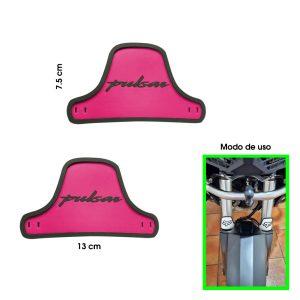 PROTECTORES DE BARRA PULSAR ROSADO SOLIDO HULE 2PCS
