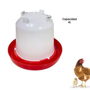 DISPENSADOR DE AGUA PARA POLLOS 6 LITROS PET-1838