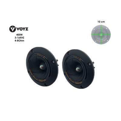 TWEETER SUPER BULLET BLACK 400W VOYZ PET-1919 2 PCS