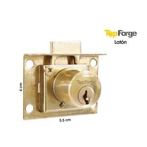 CHAPA P/GAVETA DORADA LATON  TOP FORGE PF0237