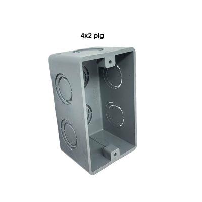 CAJA RECTANGULAR PLASTICA 2X4 ARGOS