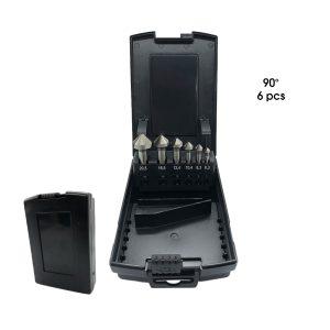 BROCAS P/AVELLANADORA CONICA 90 GRADOS HSS 6 PCS