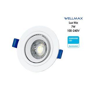 LAMPARA OJO DE AGUILA 360 LED SAMSUNG 7W WELLMAX LUZ BLANCA