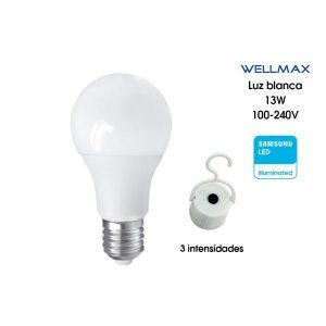 BOMBILLO LED DE EMERGENCIA 13W 3 INTENSIDADES WELLMAX