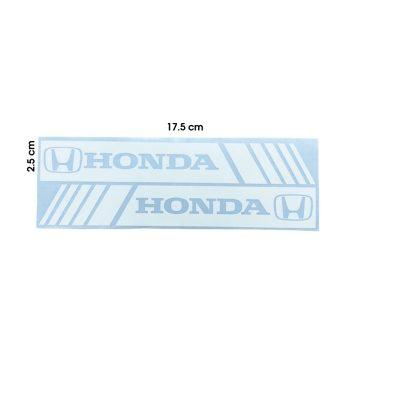 CALCOMANIA P/RETROVISOR FRANJAS BLANCA HONDA 18X3CM