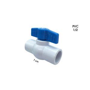 VALVULA DE BOLA  LISA 1/2 PVC RV-018