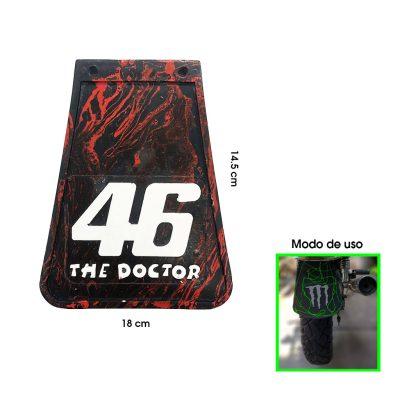 SALPICADERA P/MOTO 46 DOCTOR ROJO