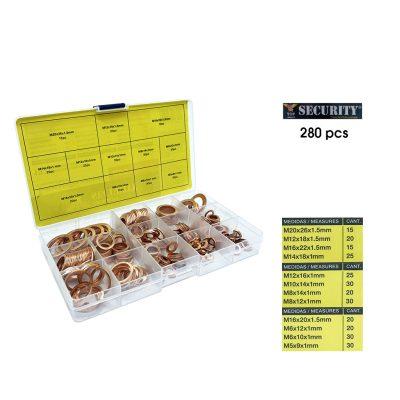 ROLDANAS DE COBRE 280 PCS  SECURITY