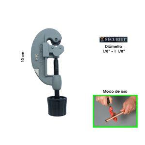 CORTADOR DE TUBO  1/8  A 1 1/8 PLG SECURITY SC-TC-3-29