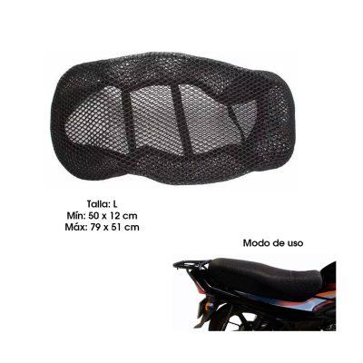 PROTECTOR DE SILLON TIPO MALLA L P/MOTO L 51-79CM A 12-50CM SCL-2016040065
