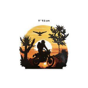 CALCOMANIA MOTO SOL 9X9.5CM