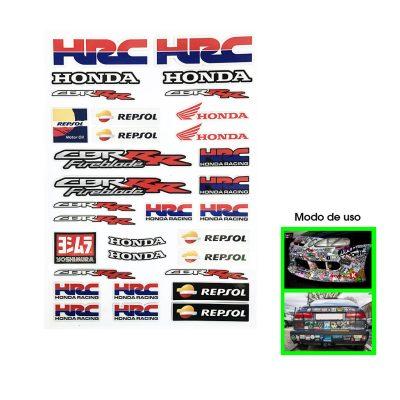 CALCOMANIA PARA CARRO HRC HONDA REPSOL
