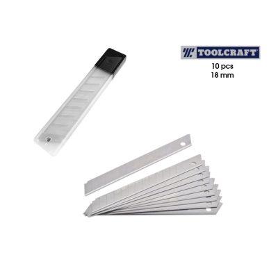 CUCHILLAS DE REPUESTO 18MM (10 PCS) TOOLCRAFT