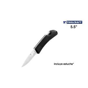 NAVAJA DEACERO INOX C/ESTUCHE TOOLCRAFT
