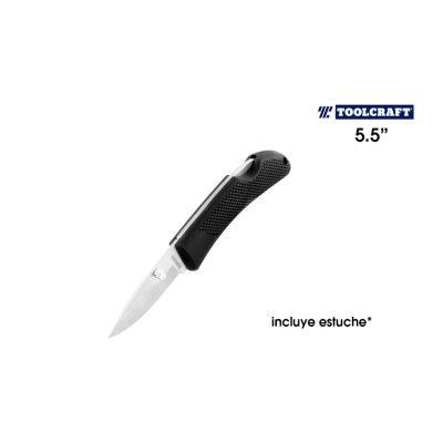 NAVAJA DEACERO INOX C/ESTUCHE TOOLCRAFT