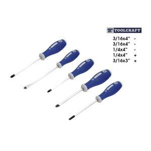 DESARMADOR P/BIMATERIAL 5 PC TOOLCRAFT