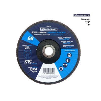 DISCO ABRASIVO LAMINADO 7  PLG GRANO 60 TOOLCRAFT