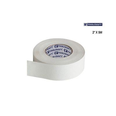 CINTA ADHESIVA ANTIDESLIZANTE TRANSPARENTE 50MMX5MTSX0.75MM
