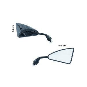 RETROVISOR P/MOTO PLASTICO ROSCA 8-10MM NEGRO